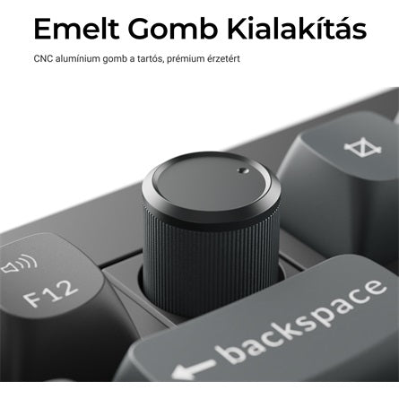 Keychron V3 Ultra Bluetooth vezeték nélküli billentyűzet, magyar kiosztással, fekete [ah:4cadfc71383715767526ad2967f2ad44338c47e846e2b92ca3b9616d50865c20] [ah-transfer:d831ec70c2f84d458bc7b5744bd2c7ab]