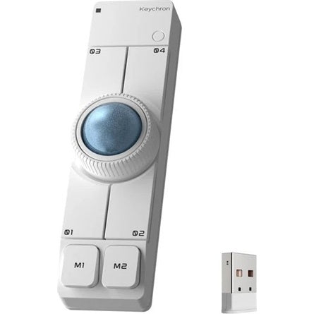 KEYCHRON NAPE PRO WIRELESS TRACKBALL MOUSE fehér [ah:b86d9238068c10882ef83d0f0c8930b17bb1ce302475c7492b90bd4a7197a0a6] [ah-transfer:1d19e599ceb448cca48f1fe26ee9197a]