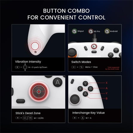 GameSir Nova Lite Multiplatform  Bluetooth / USB / vezeték nélküli gamepad fehér [ah:befa9ab783726013015a12b473d2ff605b2971bd960a577236b1adbec9b21a73] [ah-transfer:d985dc37f1f5438ba9970e4611c81e99]