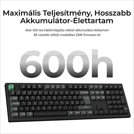 Keychron K10 Ultra 8K Bluetooth / vezeték nélküli magyar Apex Red mechanikus billentyűzet fekete [ah:5494bf7f0d5a71c46e8b5aac87473e726019351e4db1857b71b7276e791af9c4] [ah-transfer:5f15ba05994f43b49896c72b9b25548c]