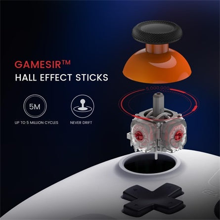 GameSir Nova Lite Multiplatform  Bluetooth / USB / vezeték nélküli gamepad fehér [ah:dbd0b26724569b83932a6eaac62793a0a2e11b687a5b73392e2d03dfce0125f9] [ah-transfer:dcc399bac8134864a0b3be2393d34e20]