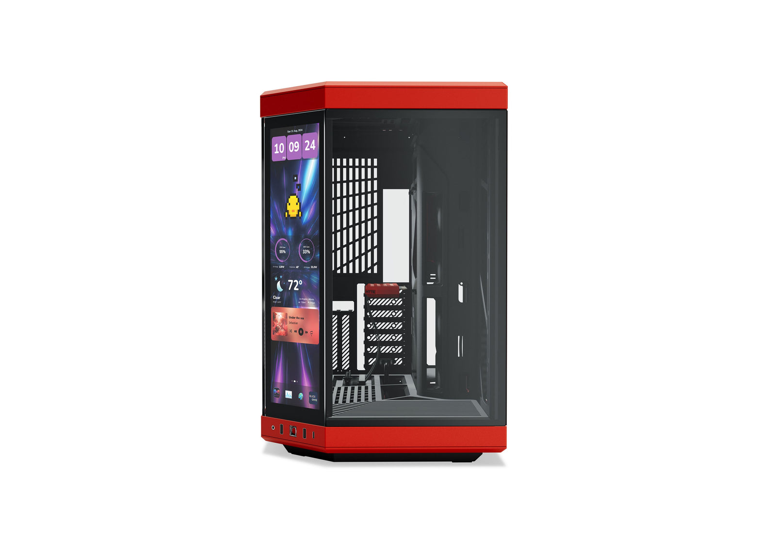 HYTE Y70 Touch Infinite táp nélküli ablakos Mid Tower számítógépház
