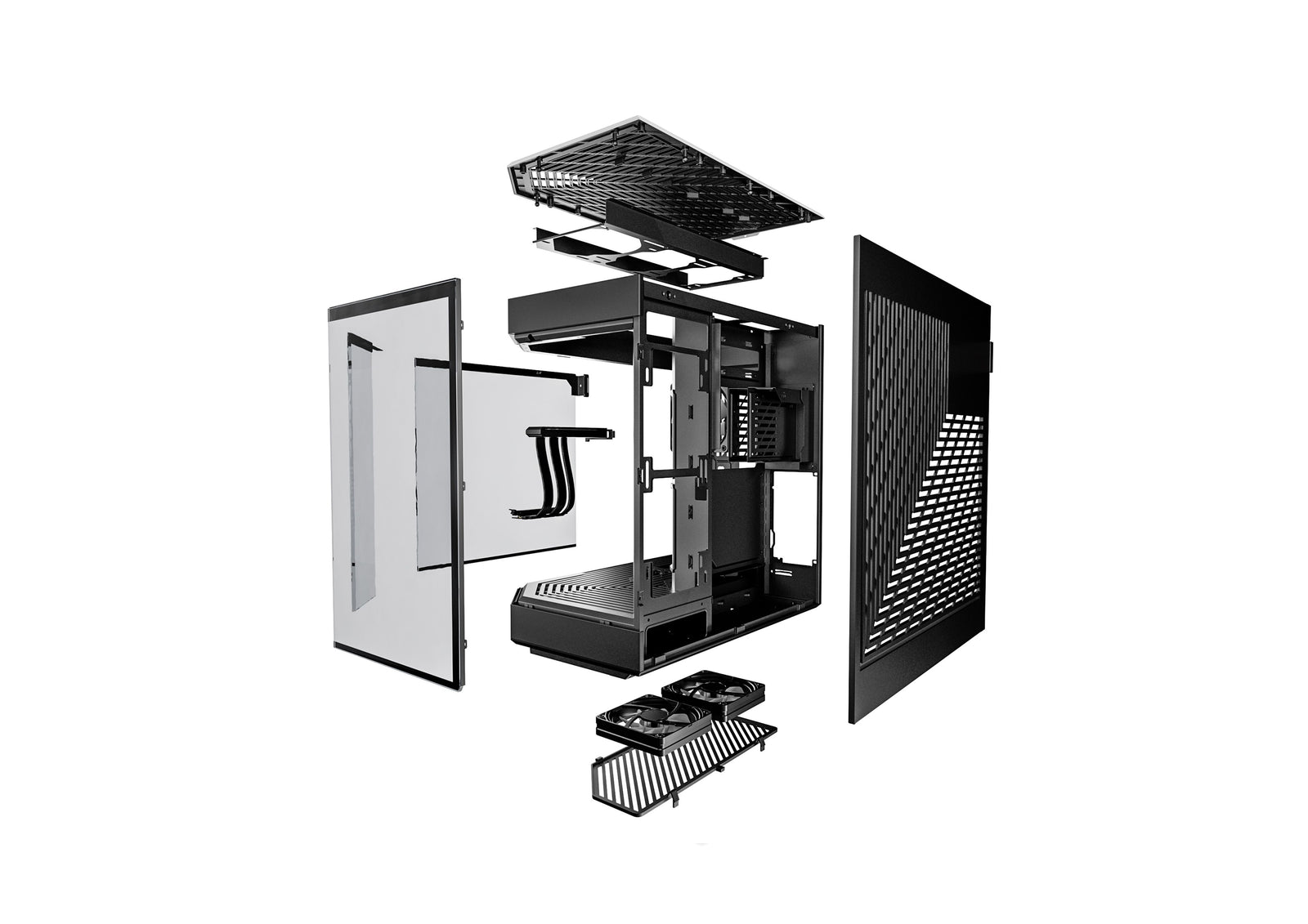 HYTE Y60 táp nélküli ablakos Mid Tower számítógépház