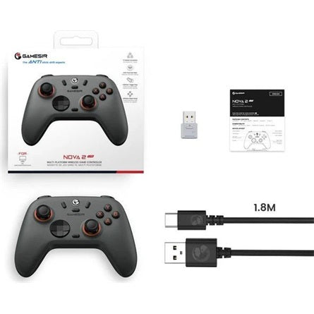 GameSir Nova Lite 2 Multiplatform  Bluetooth / USB / vezeték nélküli gamepad világosszürke [ah:edfbc21b95e12825957e2b9ef247ec71dd9ec20e7f5bc60b6f2429a004ecc0fa] [ah-transfer:f832ec2c6fd744f492afbe95a4d200ec]