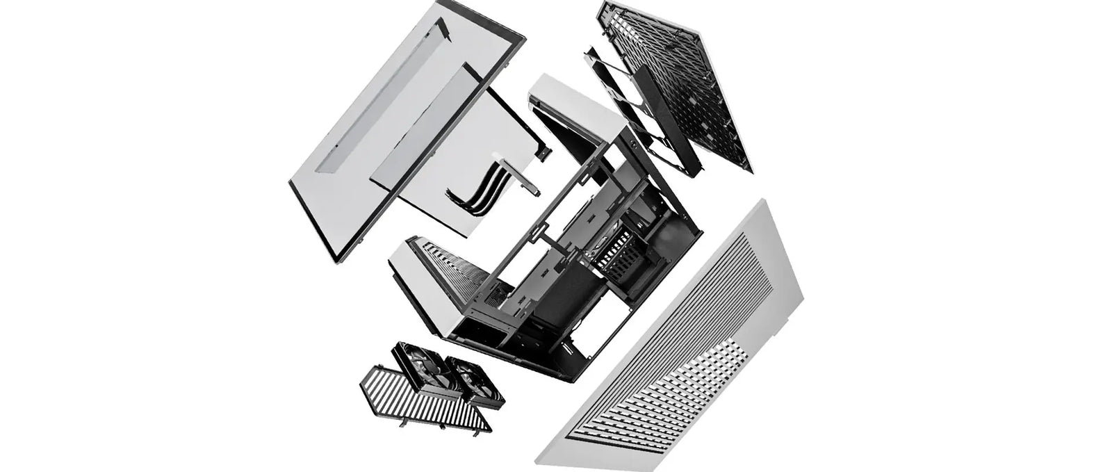 HYTE Y60 táp nélküli ablakos Mid Tower számítógépház
